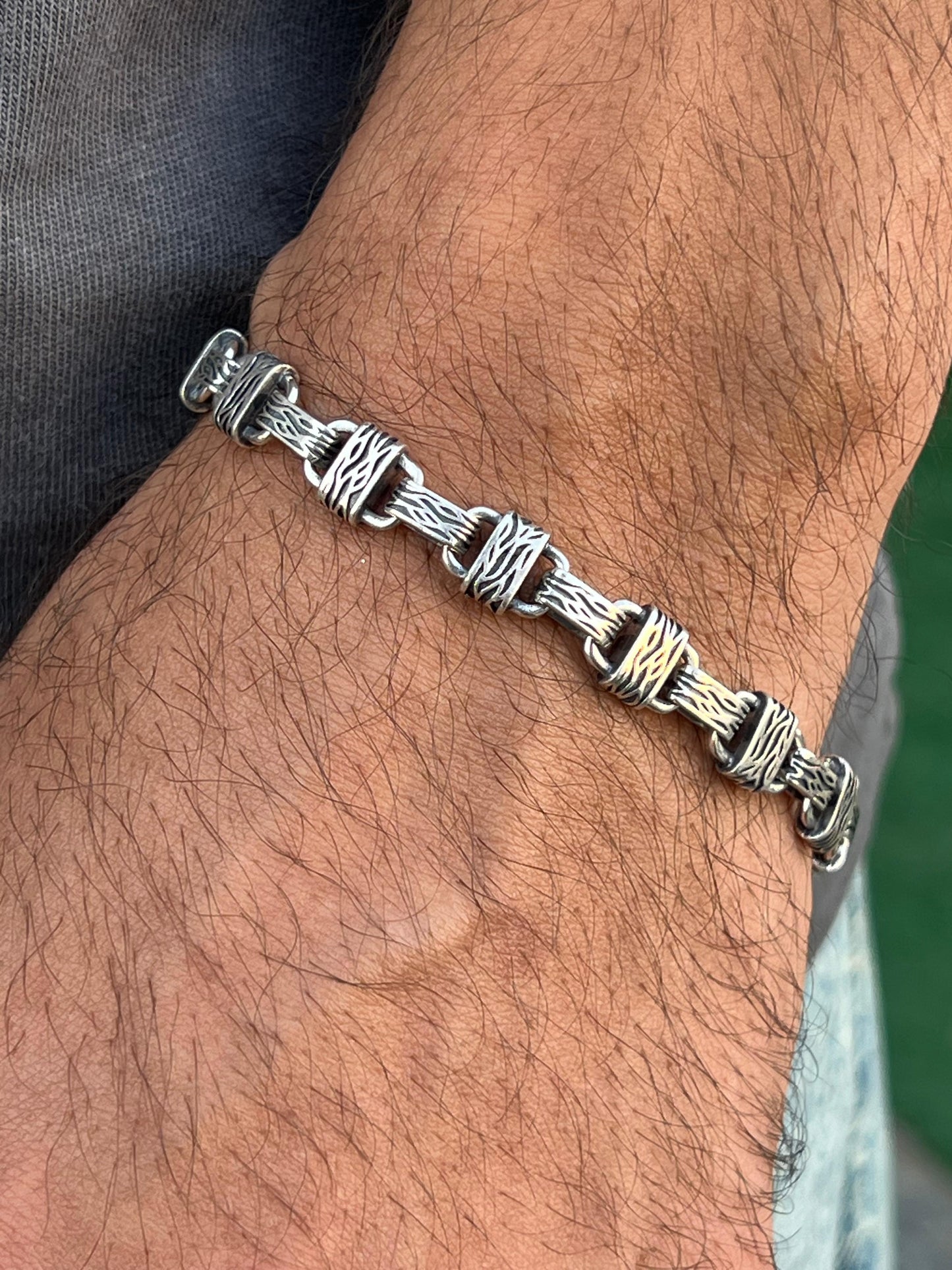 Titan Link Bracelet for Men's Sterling Silver 925s