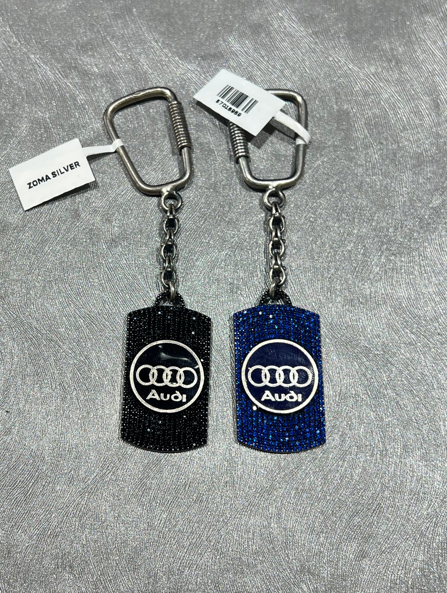 Zirconia KeyChains -Sterling Silver 925s