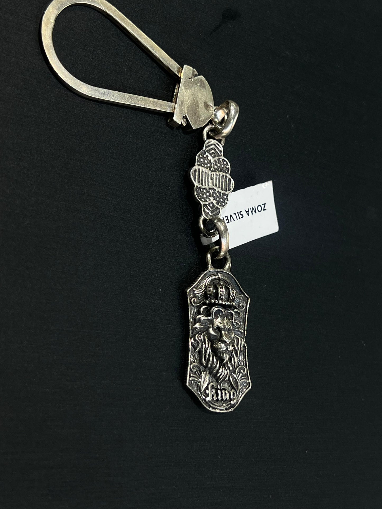 King Key Chain -Sterling Silver 925s