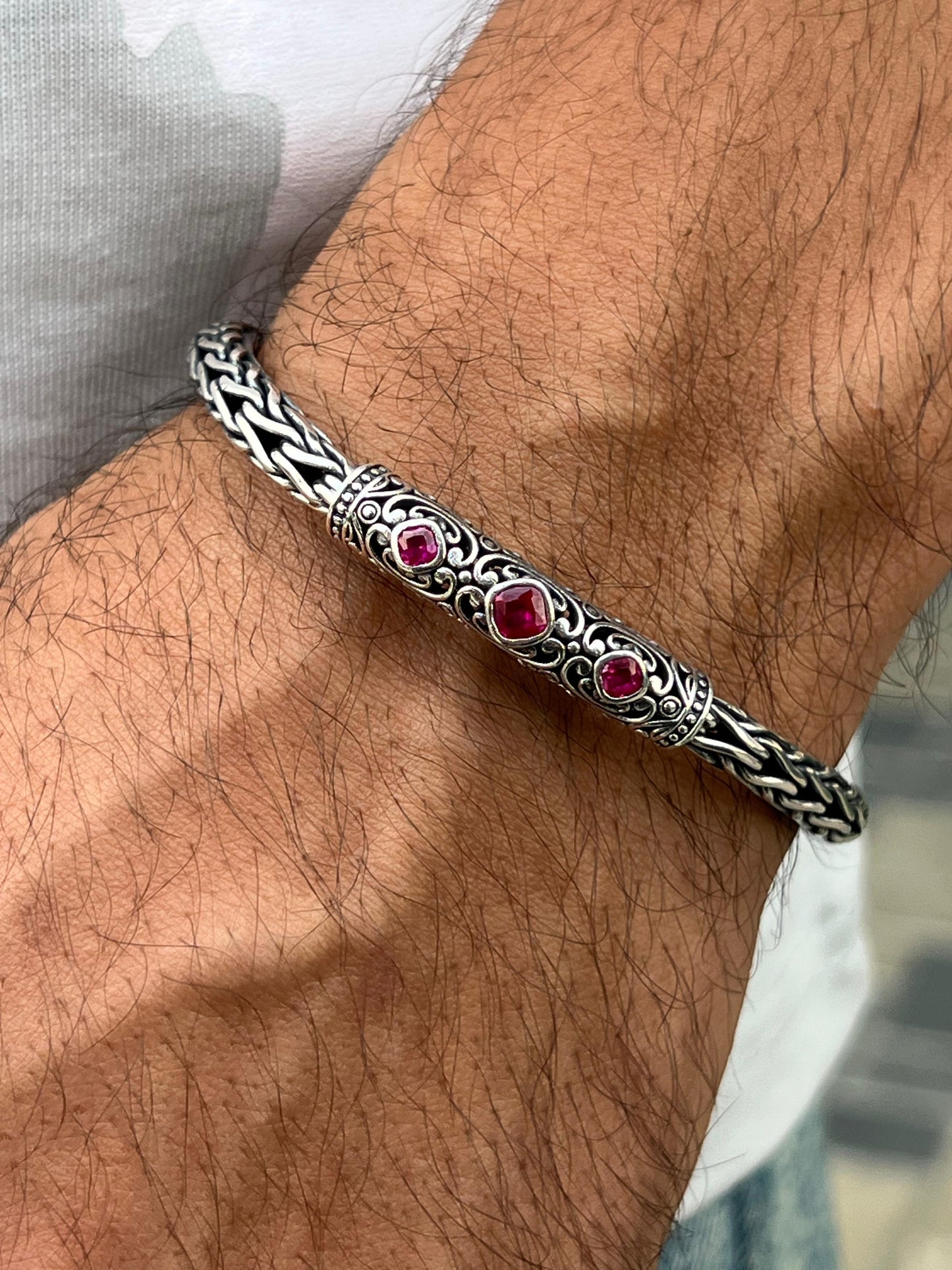 Anatolia Bracelet for Men's Sterling Silver 925s-21cm