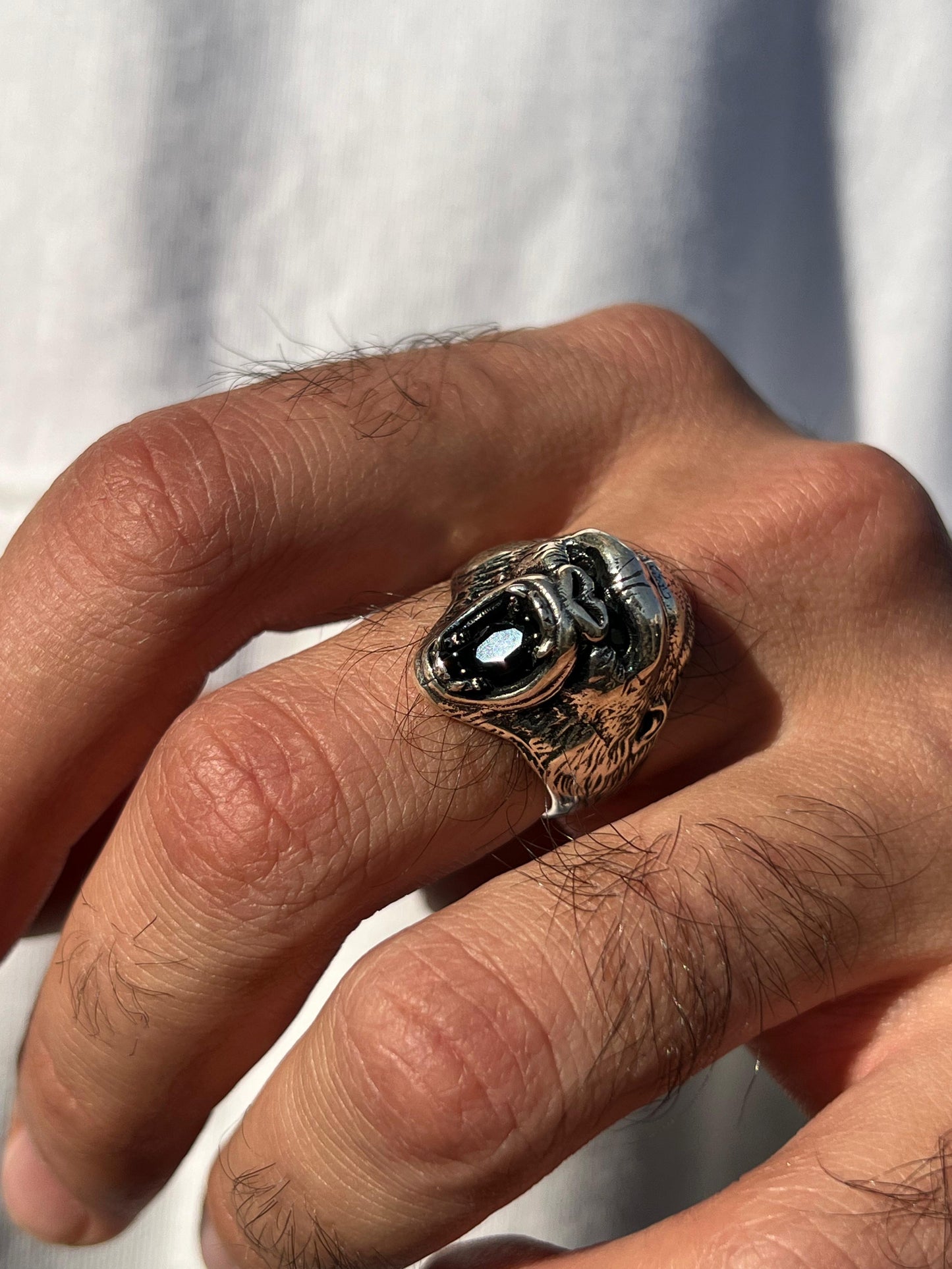 Rage Gorilla Ring -Sterling Silver 925s