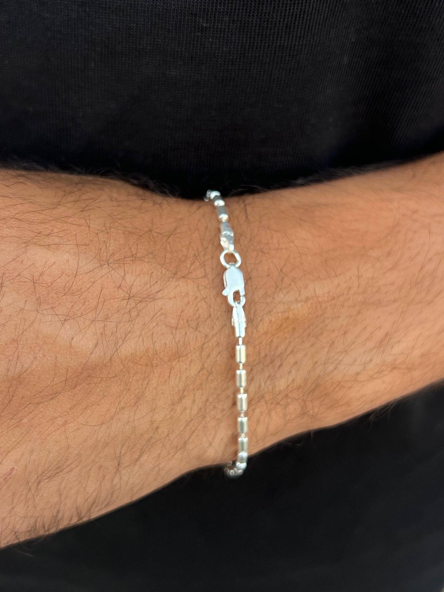 Splited Bracelet Sterling Silver 925s-(20,5cm-3mm)