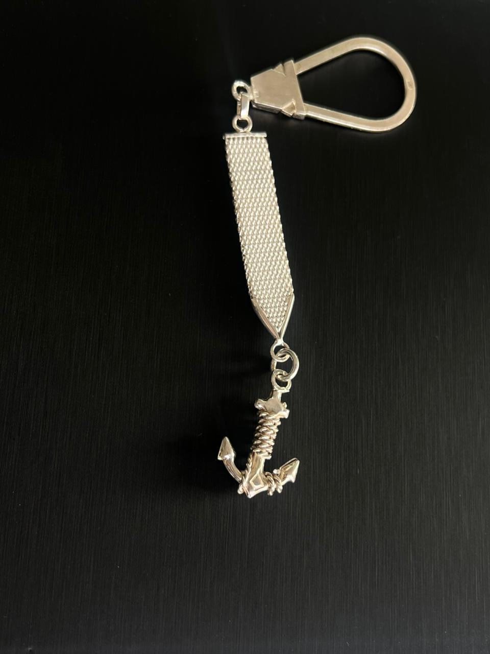 Anchor Key Chain 15cm-Sterling Silver 925s