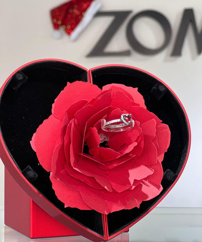 Heart Flower Gift Box 🌹