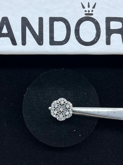 Crystallized Floral Winter Snowflake Charm