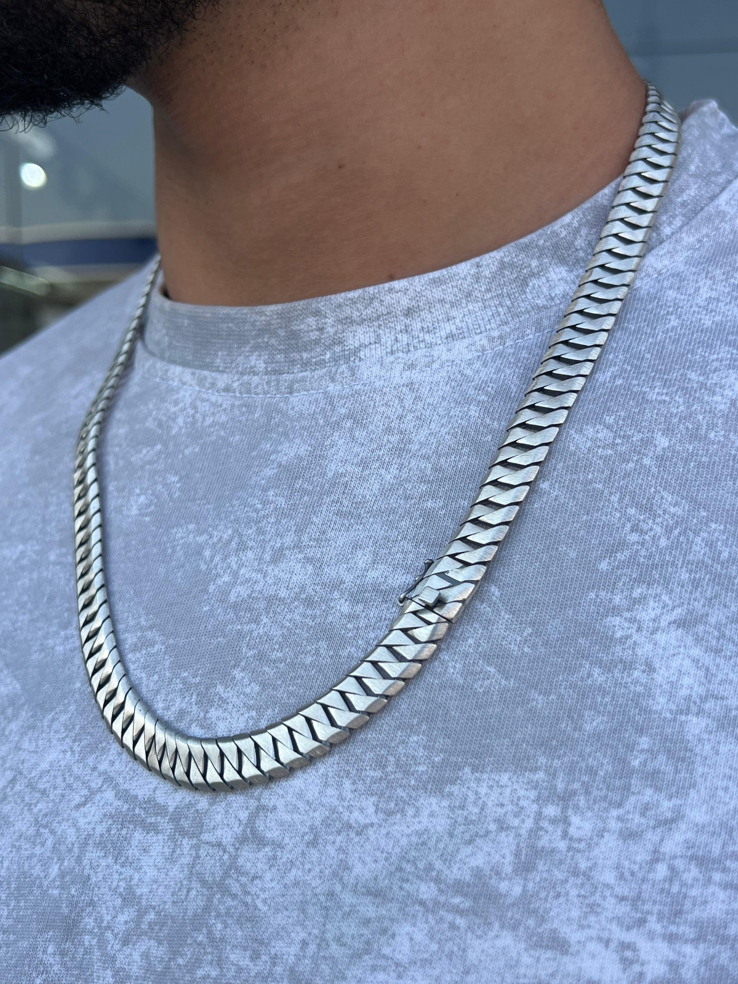 The Pharaoh Massive Chain For Men Sterling Silver 925s-56cm-10mm