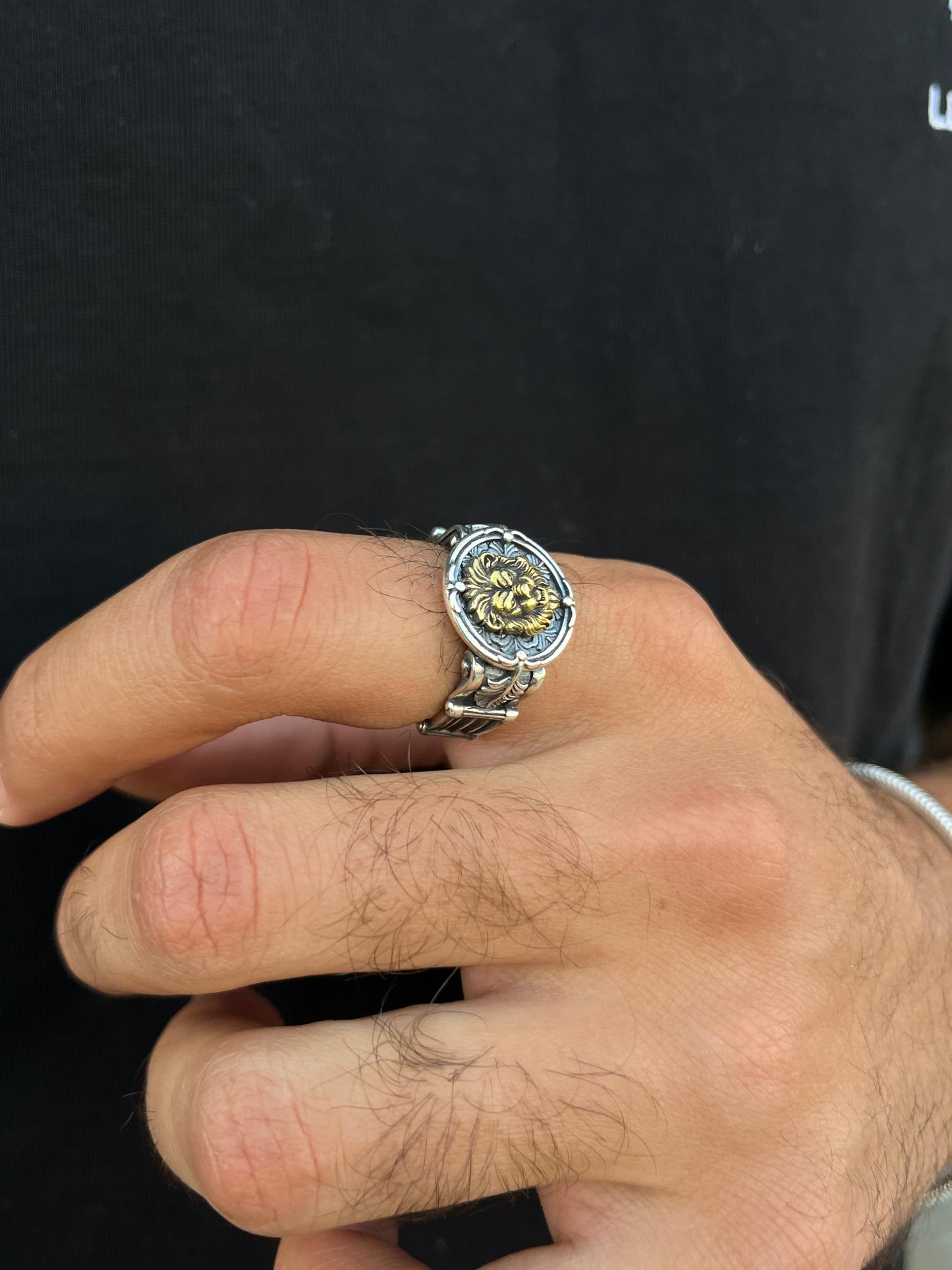 Golden King Ring -for Men's Sterling Silver 925s