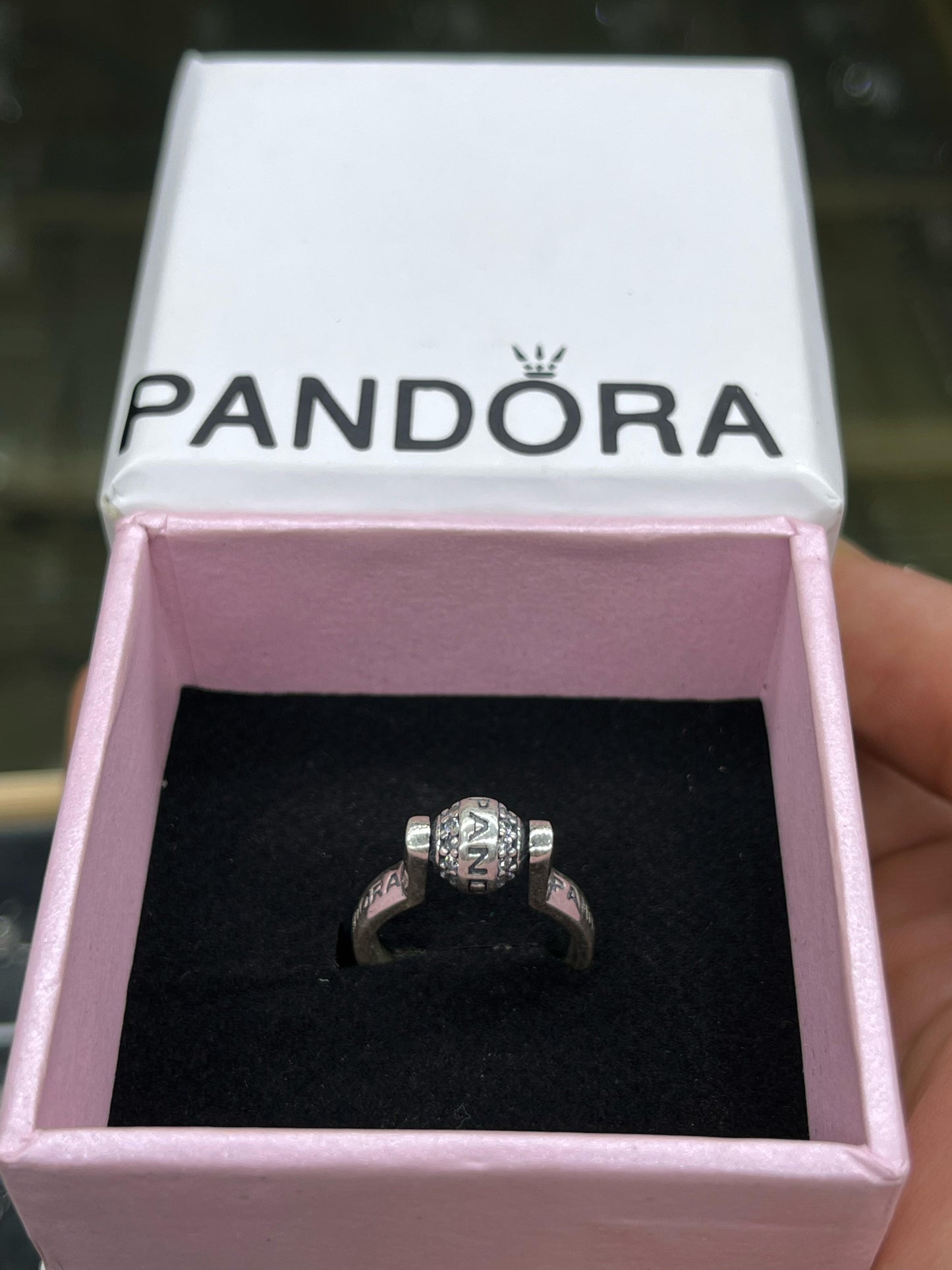 Rotating Ball Ring in Sterling Silver 925