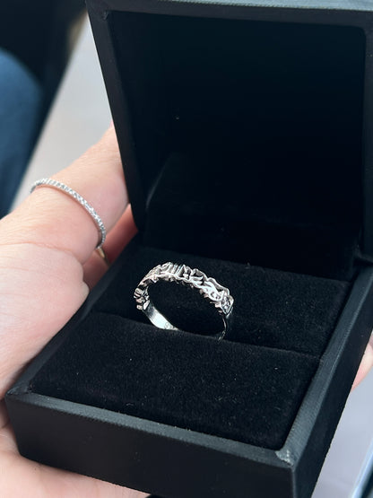 Slim Couple Band Ring - 925Silver- 5mm
 (لقد جمعنا الحب فمن يفرقنا)