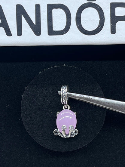 Murano Glass Cute Octopus Dangle Charm