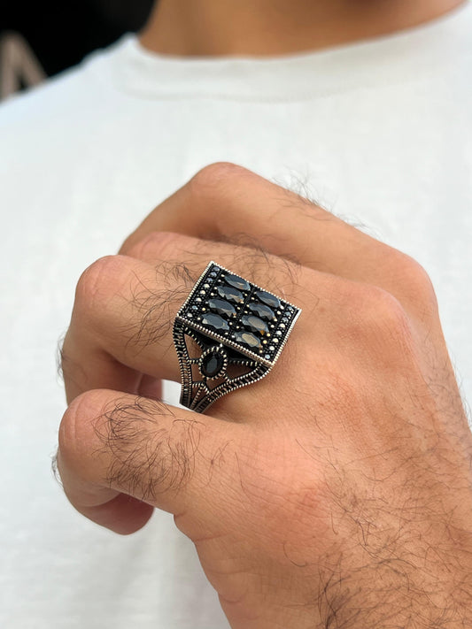 BLACK VOLTAGE Ring -Sterling Silver 925s