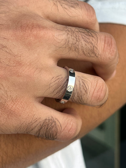 Sleek Cartier Love Ring -for Men's Sterling Silver 925s