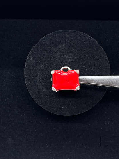Red Suitcase Charm