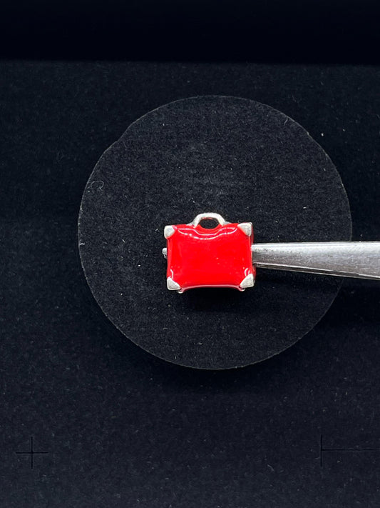 Red Suitcase Charm