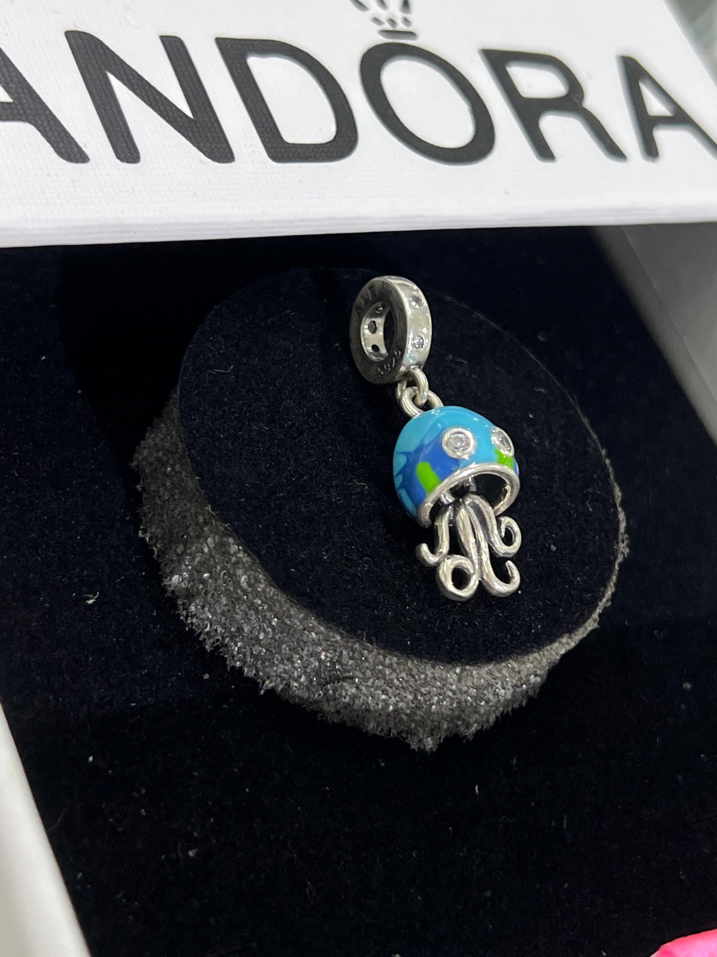 Blue Octopus Charm