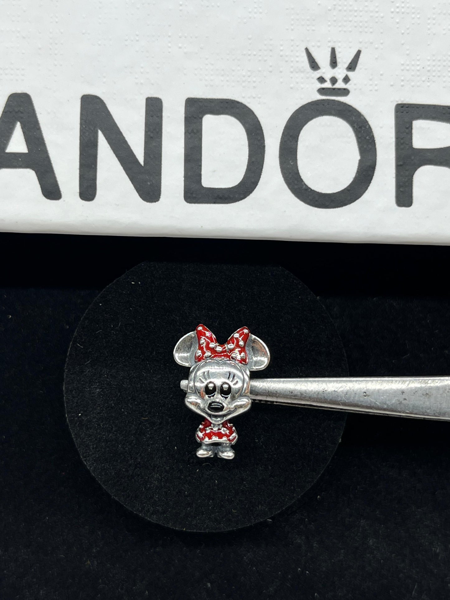 Disney Minnie Mouse Dotted Dress & Bow Charm