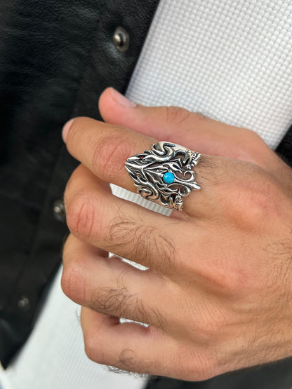 Demon’s Flame  Ring -Sterling Silver 925s