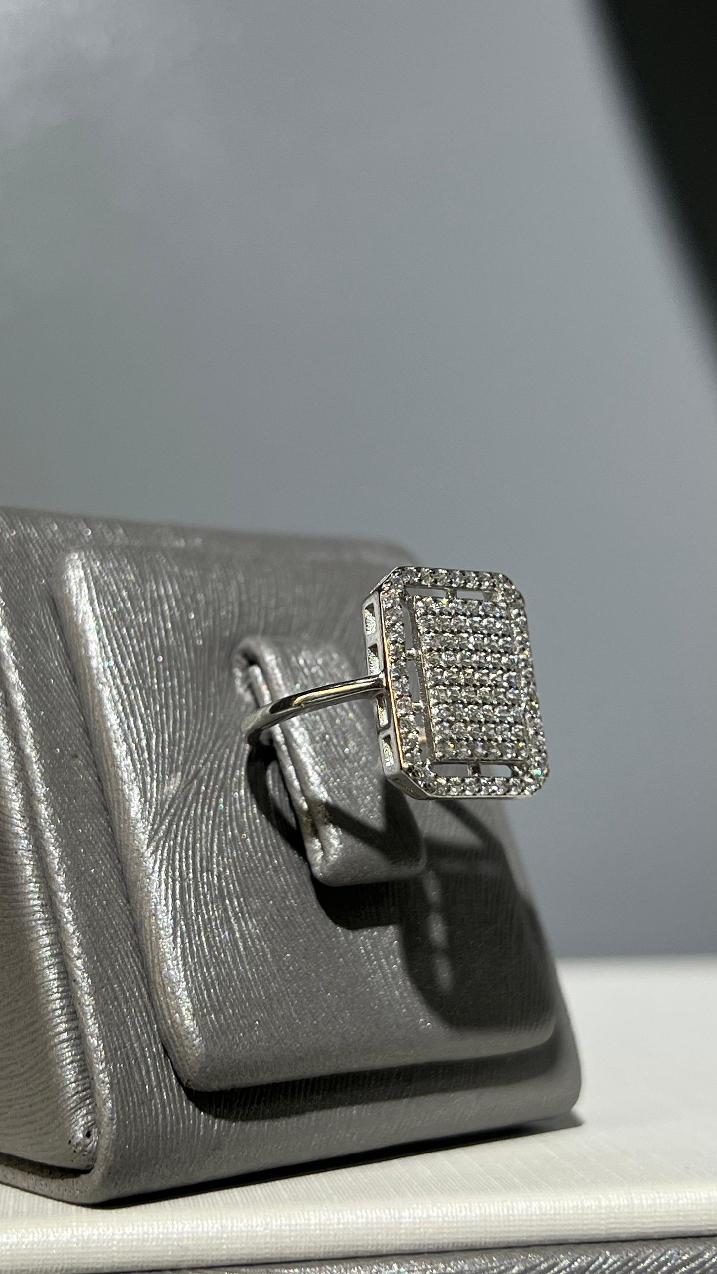 Sparkling Square Set In Italian Sterling Silver 925