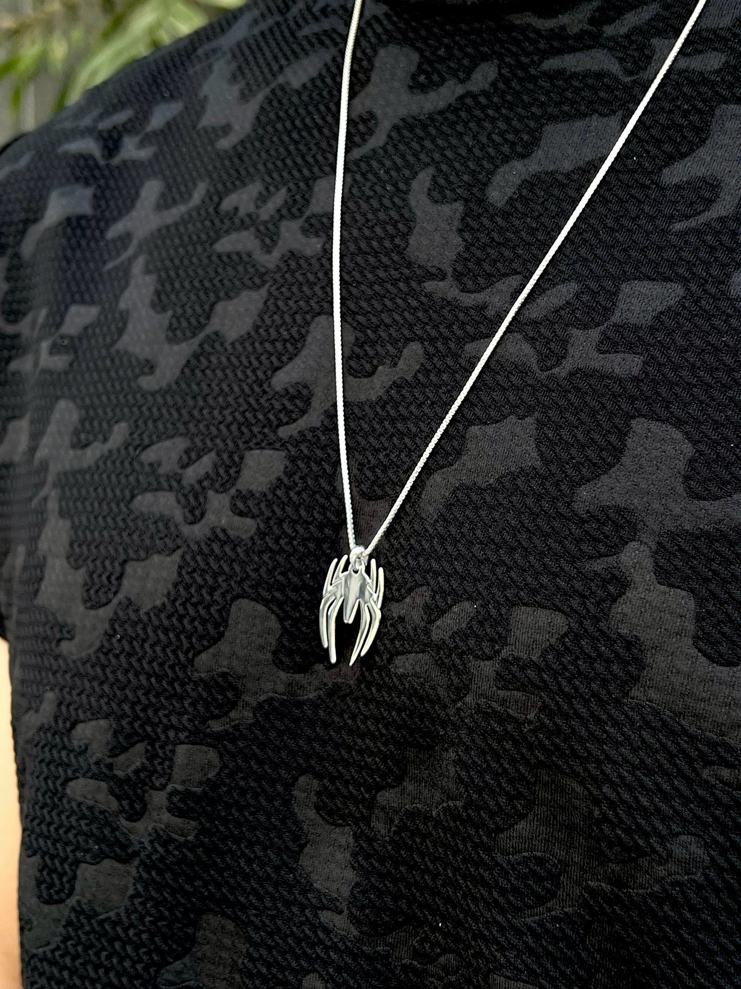 Spider Necklace for Men's Sterling Silver 925s