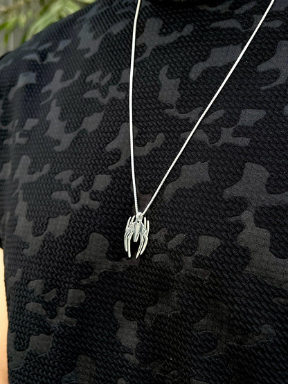 Spider Necklace for Men's Sterling Silver 925s
