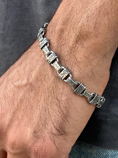 Titan Link Bracelet for Men's Sterling Silver 925s