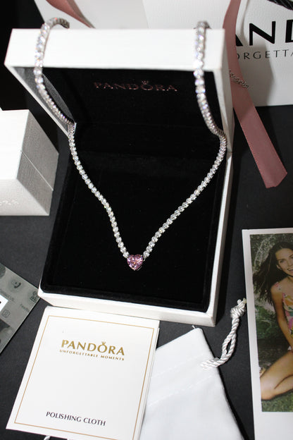 Fancy Heart Tennis Necklace ✨