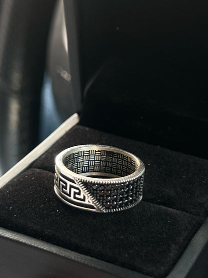 Versace Engagement Ring in Sterling Silver 925s