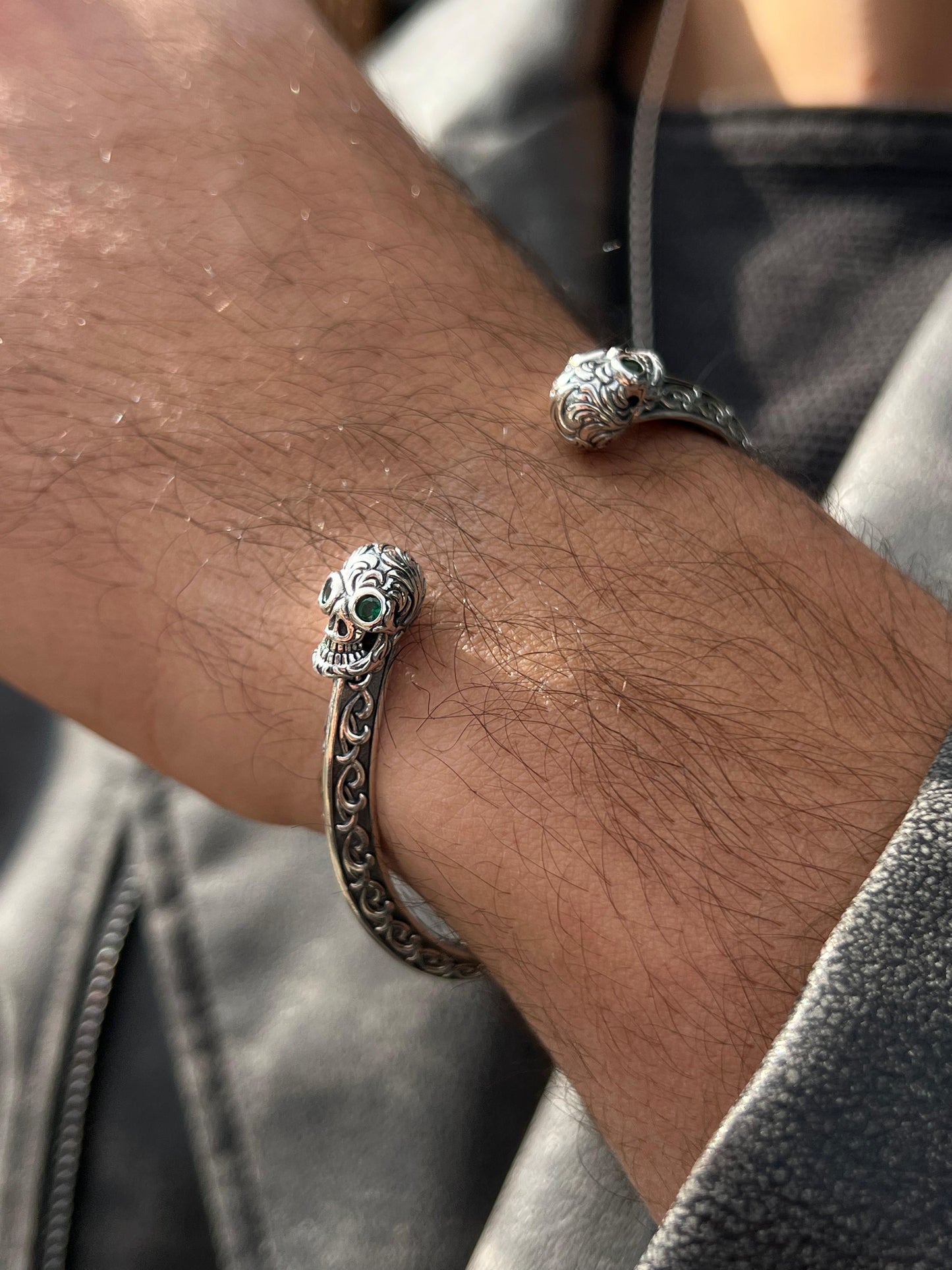 Limited Edition ⛔️ Chitai Skull Bangle-in Sterling Silver 925s