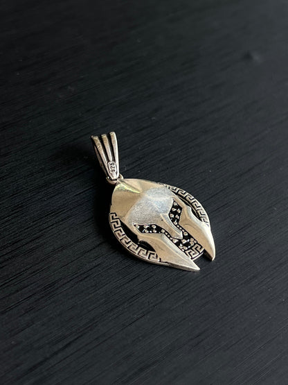 Spartan helmet Pendant – S925 Silver-3.5cm