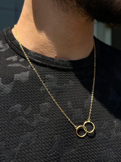 Gold plated Elan Unity Necklace for Men's Sterling Silver 925s