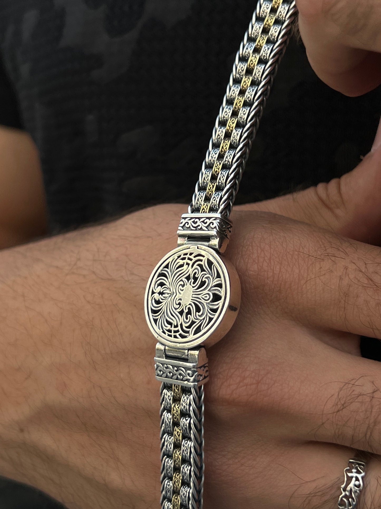 Massive Iconic Lion King Bracelet S925 Sterling Silver for men