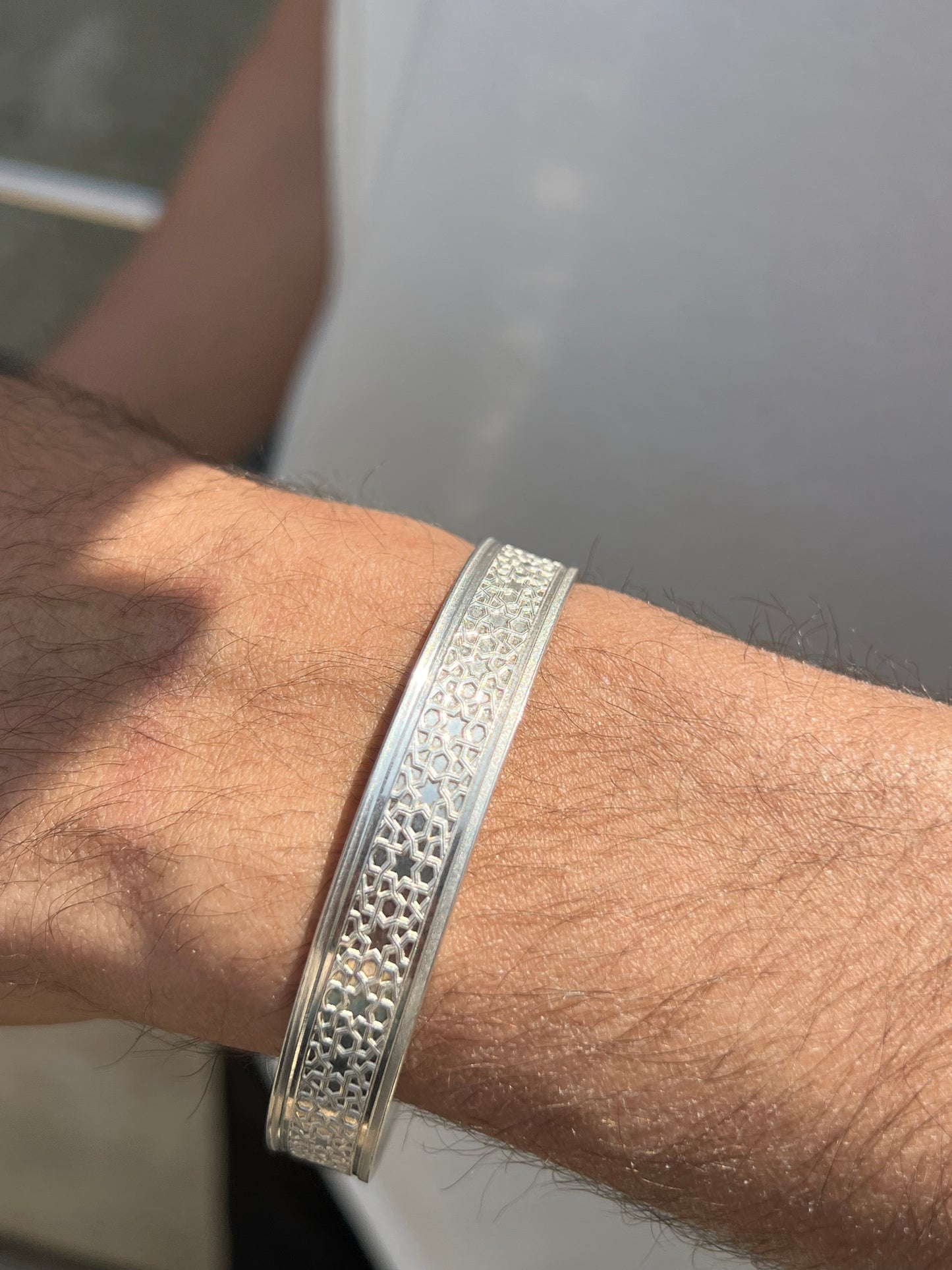 BTC Pure 999 Fine Silver - 1 Ounce - Arabesque Bangle for Men