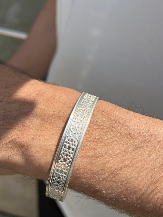 BTC Pure 999 Fine Silver - 1 Ounce - Arabesque Bangle for Men