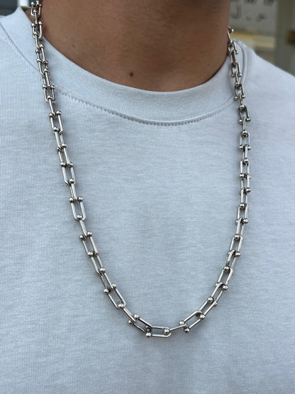 Tall Tiffany Chain in Italian Sterling Silver 925s