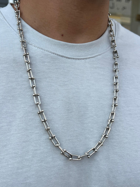 Tall Tiffany Chain in Italian Sterling Silver 925s