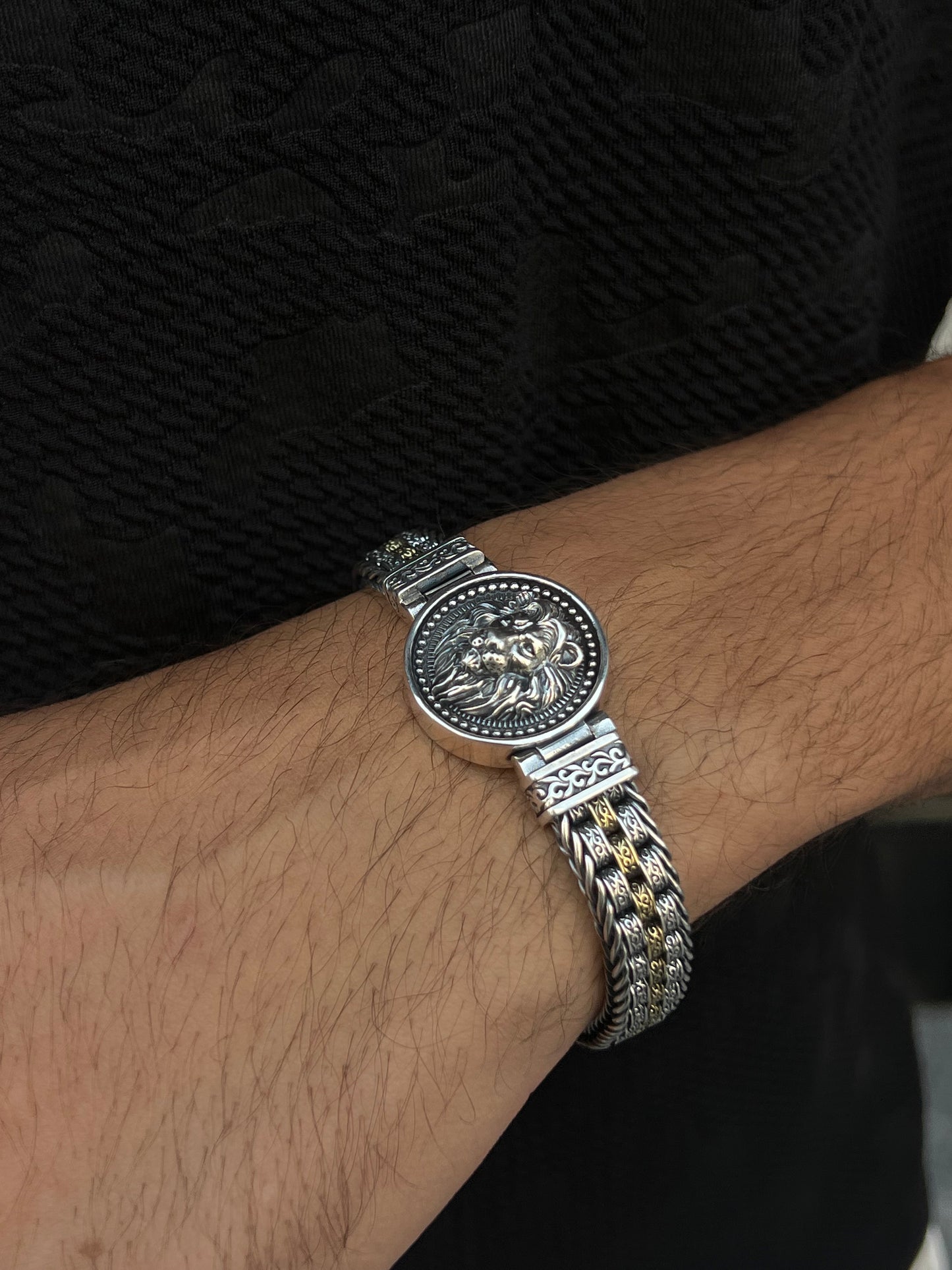 Massive Iconic Lion King Bracelet S925 Sterling Silver for men