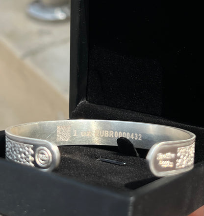 BTC Pure 999 Fine Silver - 1 Ounce - Arabesque Bangle for Men