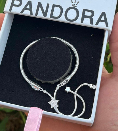 Moments Star Snake Chain Slider Bracelet