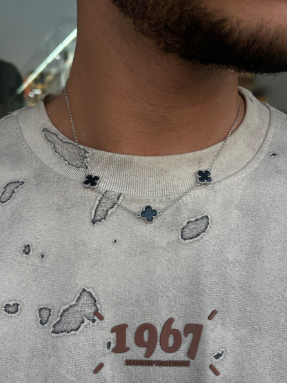 Three Black Van Cleef Bracelet Sterling Silver 925s,