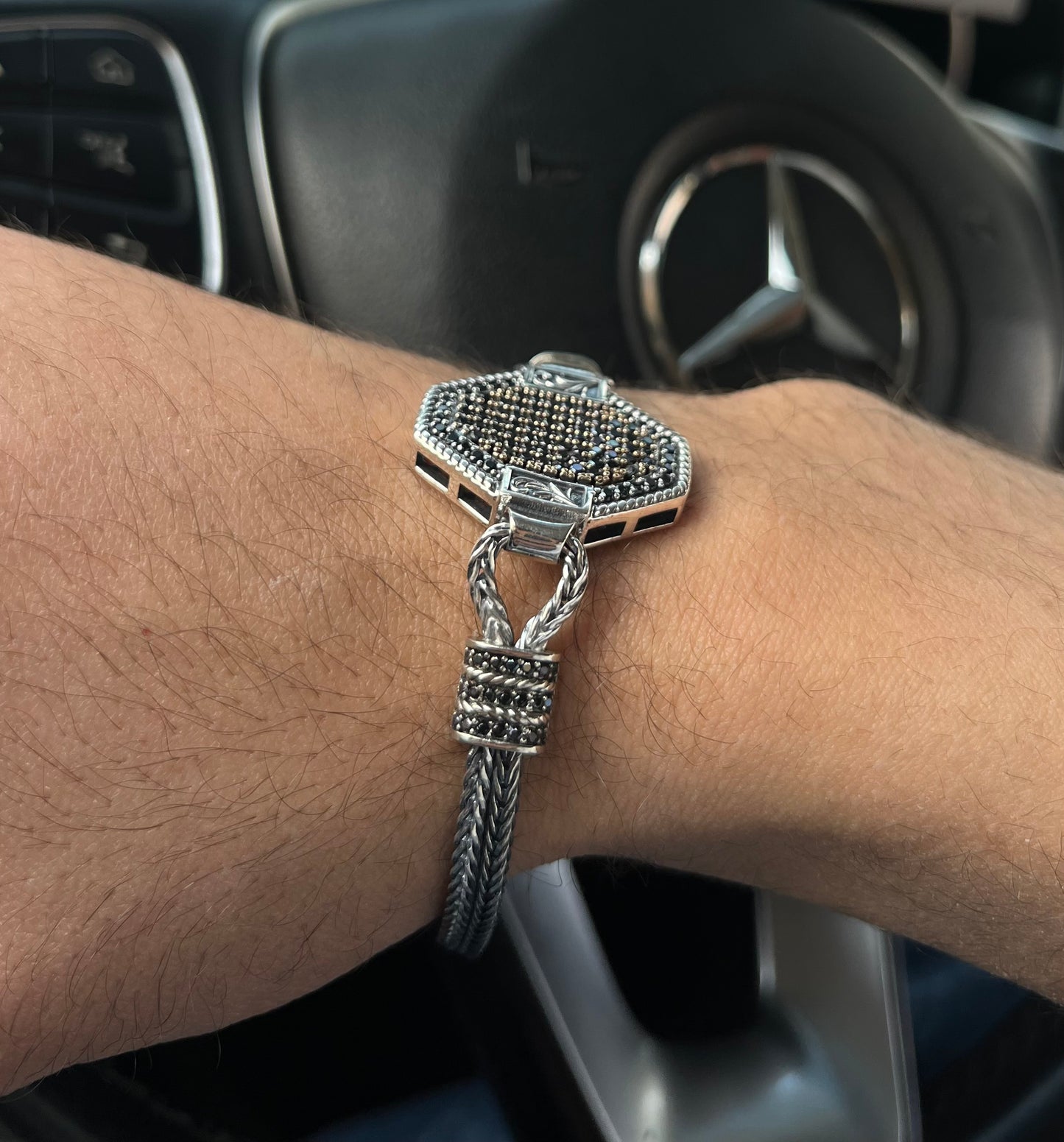Vórtex-S925 Sterling Silver Bracelet for men
