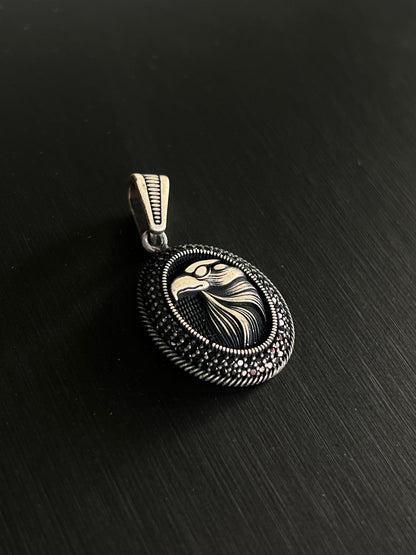 Guardian Eagle Pendant – S925 Silver-3cm