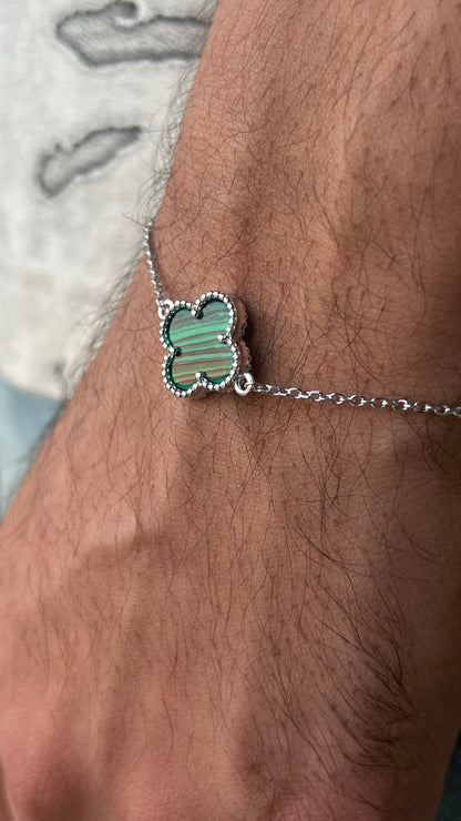 One Malachite Van Cleef Bracelet Sterling Silver 925s