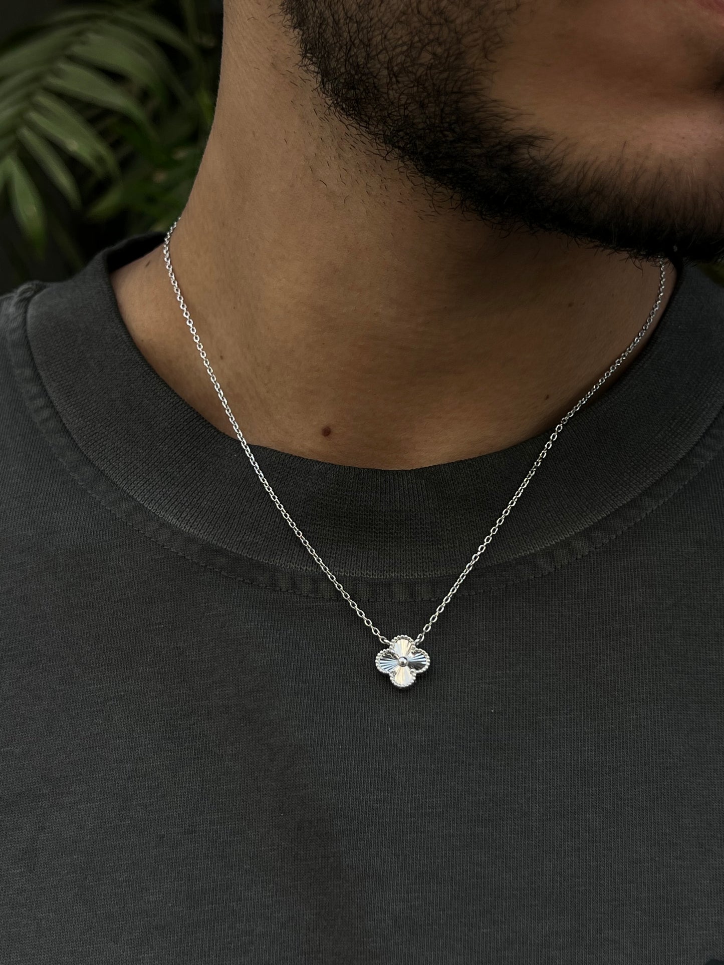 Diamondcut vancleef Necklace for Men's Sterling Silver 925s