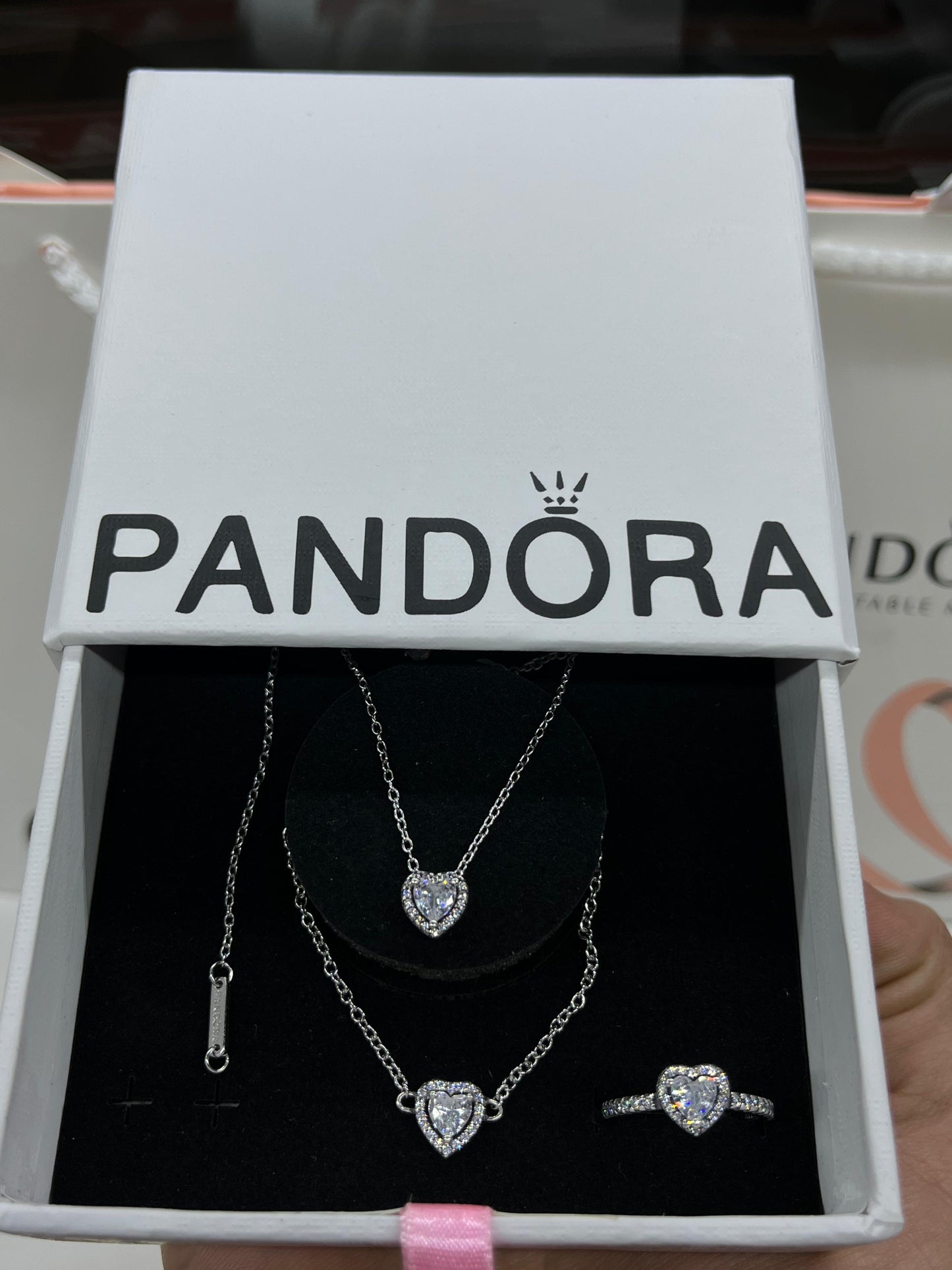 Heart Trio Set with bracelet-Italian Silver 925