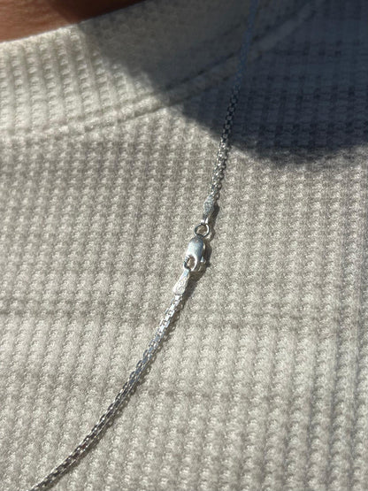 Single Bismark Necklace for Men's Sterling Silver 925s(3mm-60cm)