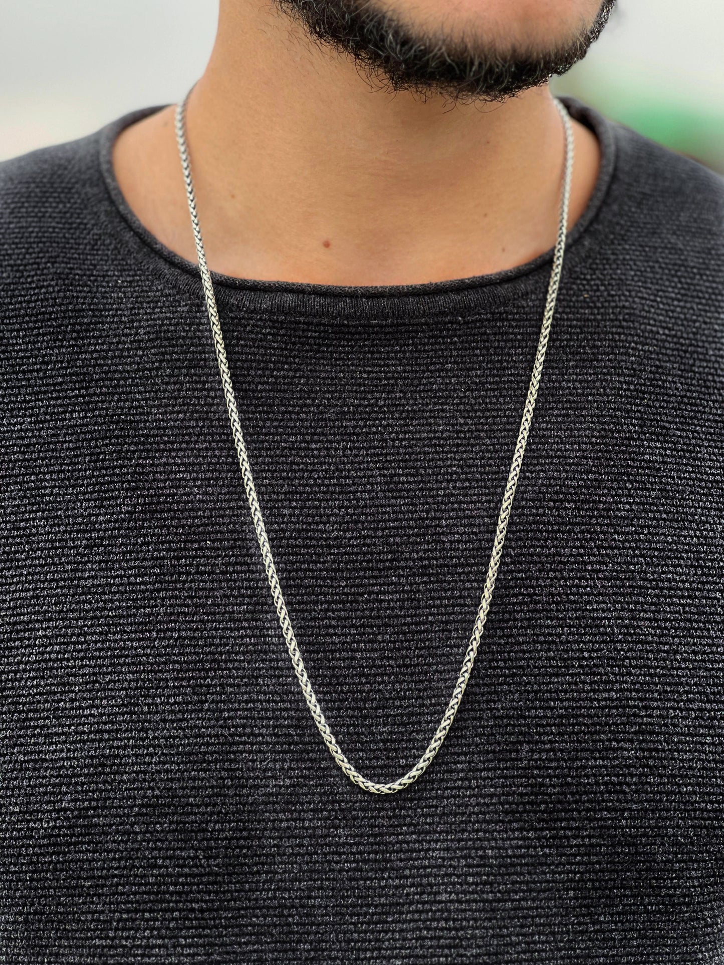 Valor Necklace For Men Sterling Silver - 925