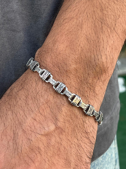 Titan Link Bracelet for Men's Sterling Silver 925s