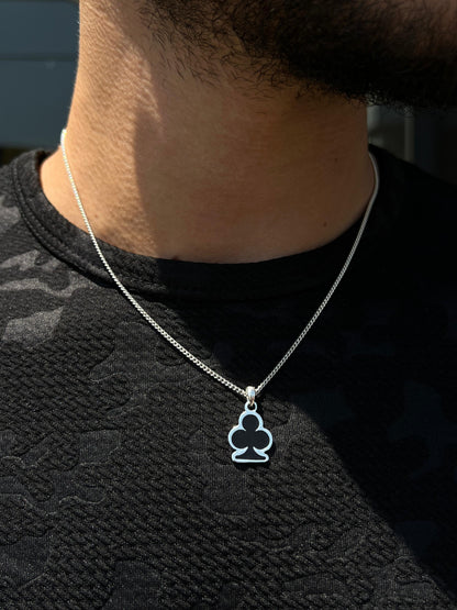 Ace Necklace for Men's Sterling Silver 925s