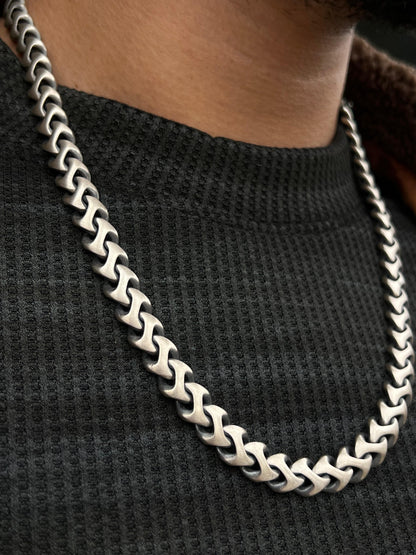 ⛔️Exclusive⛔️ Double Appear Brutal Chain-Pure Sterling Silver 925s-(58cm-10mm)