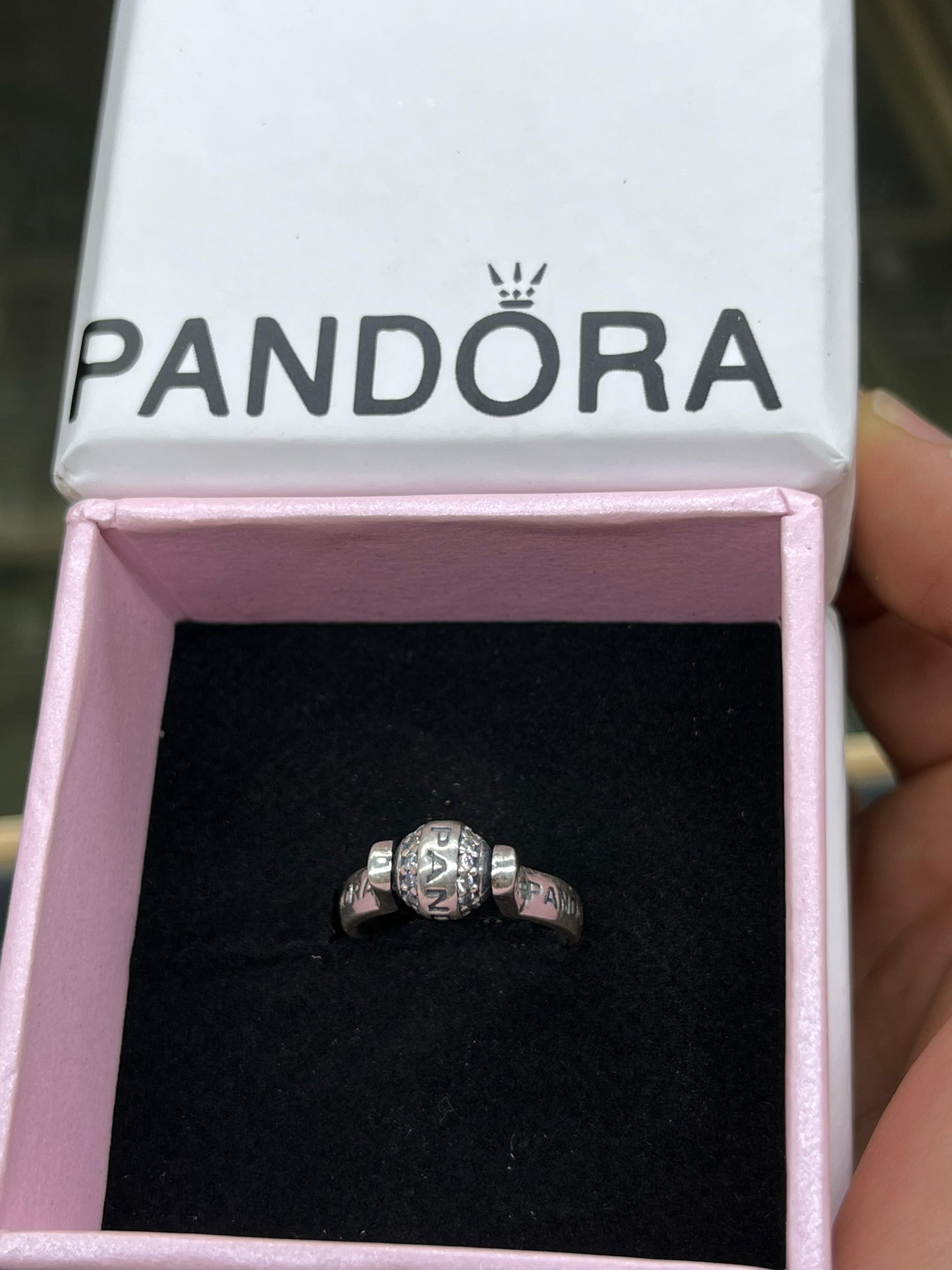 Rotating Ball Ring in Sterling Silver 925